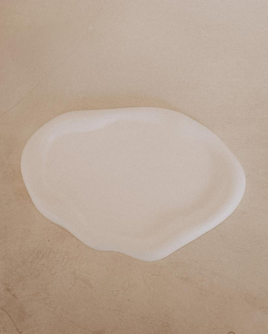 Stucco Cloud Oval Jewelry Tray