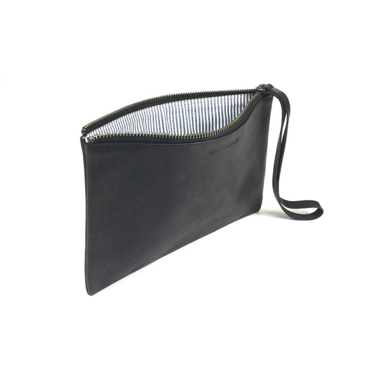 Leather Black Clutch