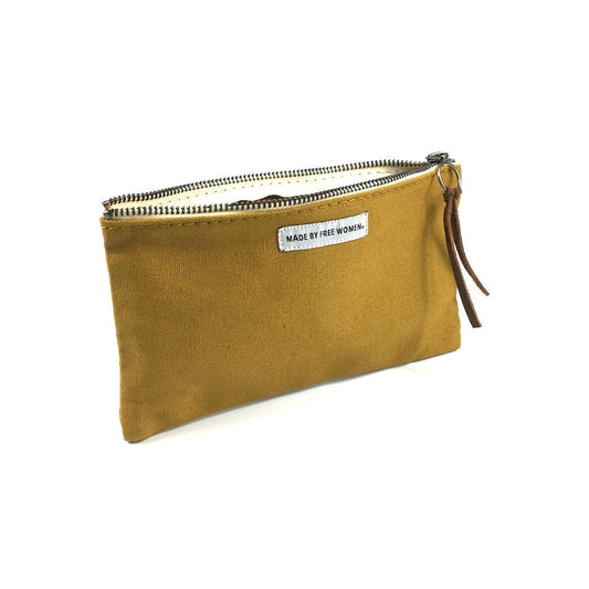 Mustard Accessory Pouch
