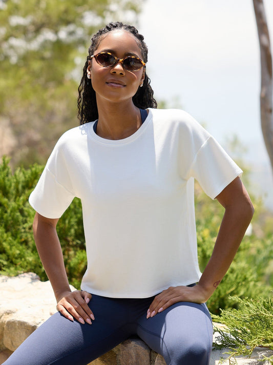 Core Modal Terry Crew Neck Tee