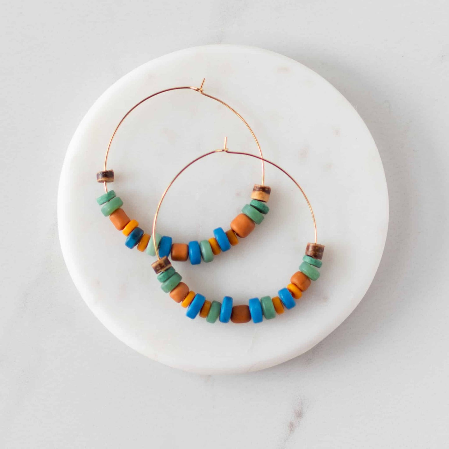 Beaded Hoop Earrings