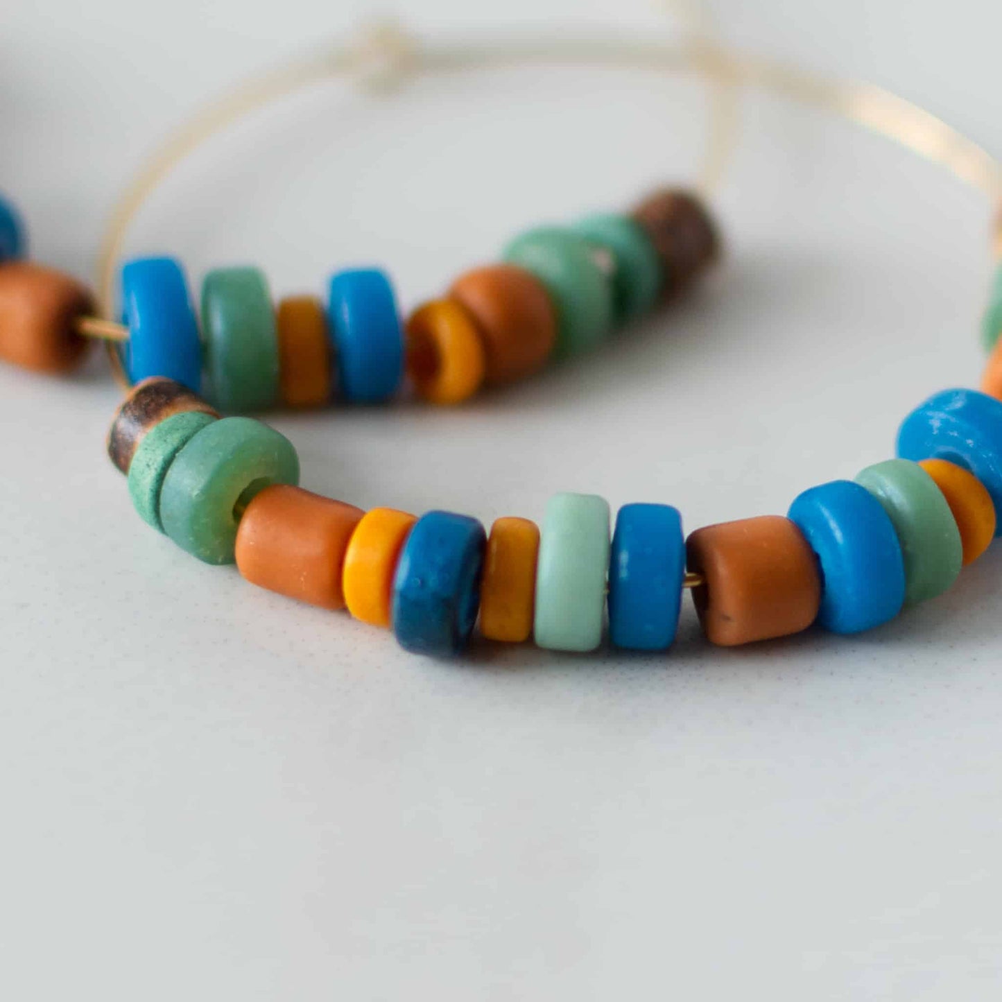 Beaded Hoop Earrings