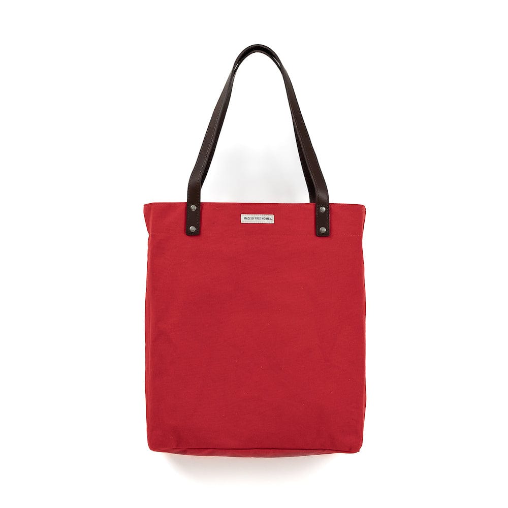 Red Canvas Day Tote Bag