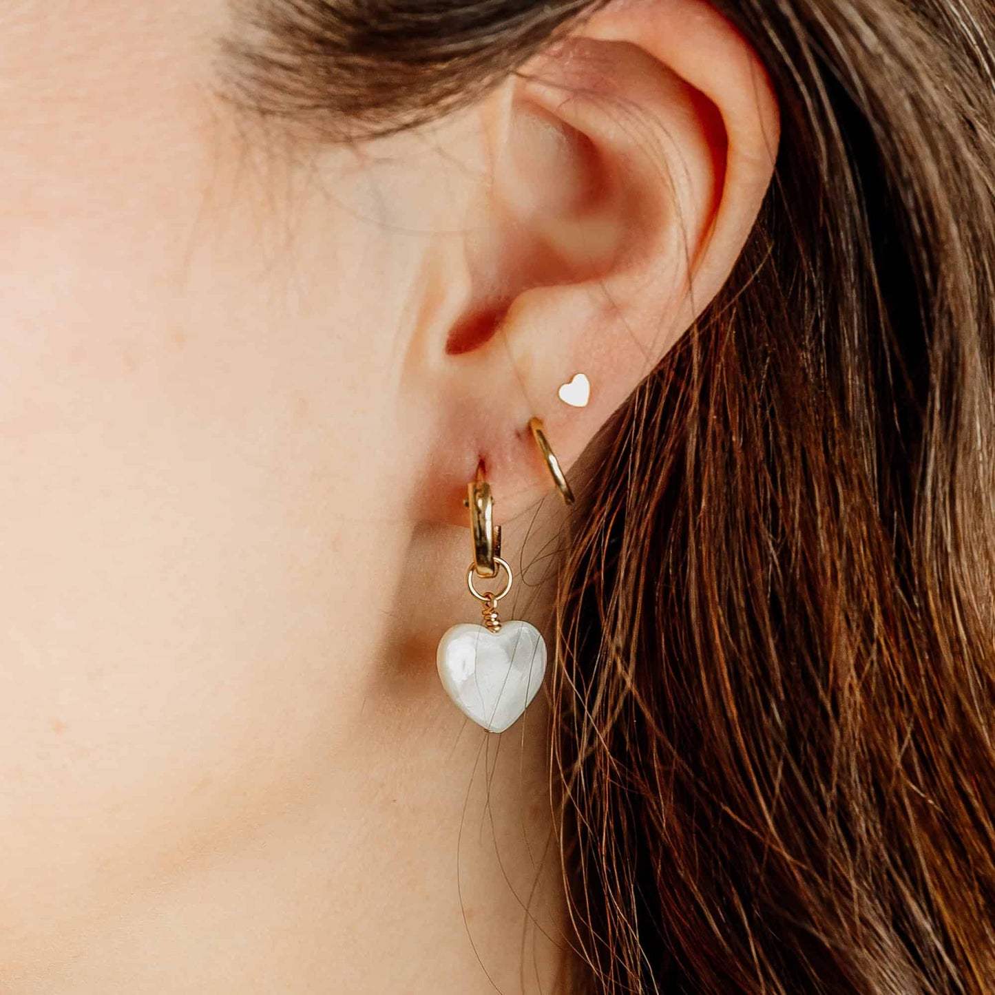 Mini Heart Stud Earrings