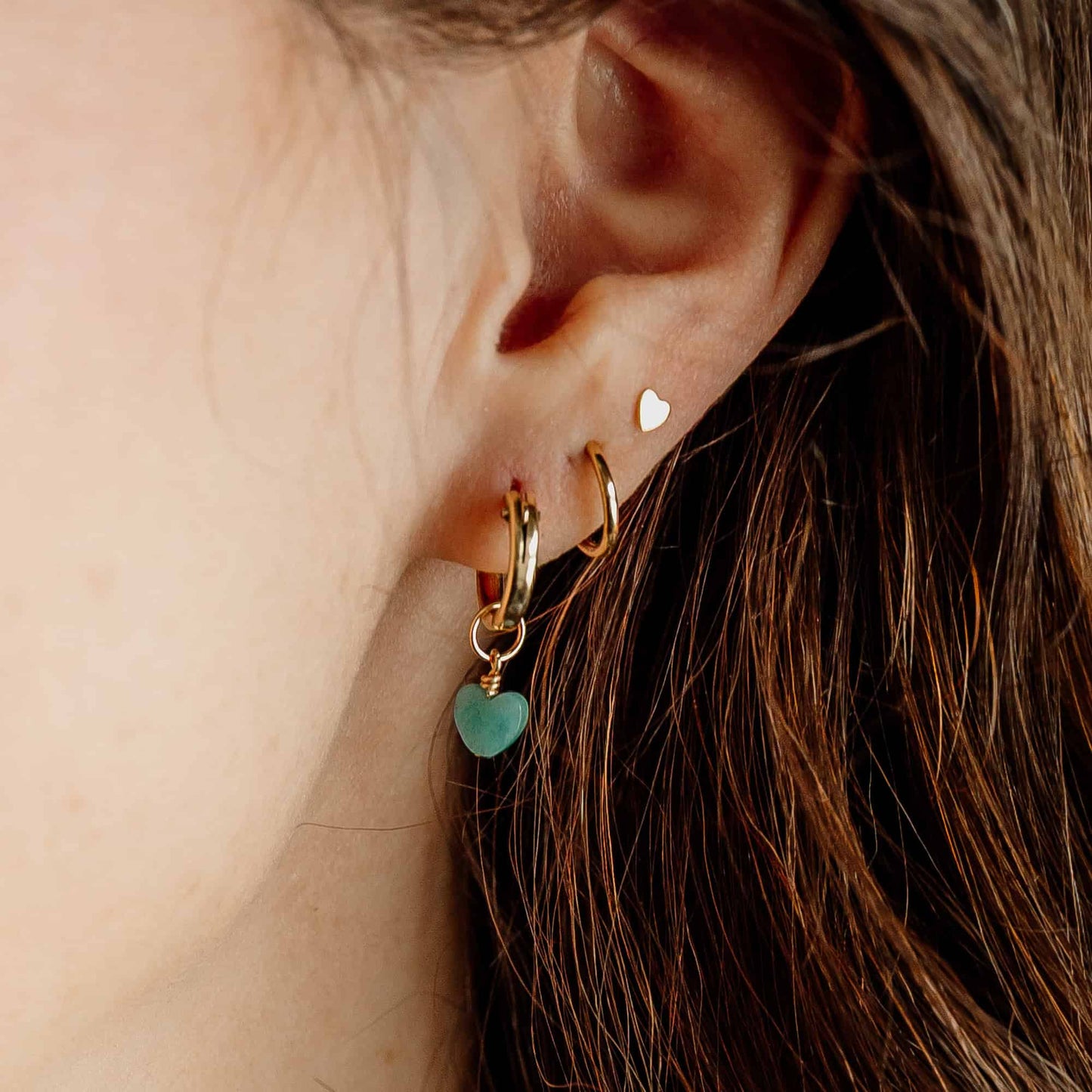 Mini Heart Stud Earrings