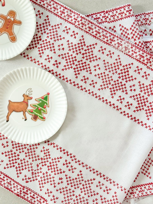 Table Runner - Sweater, Red