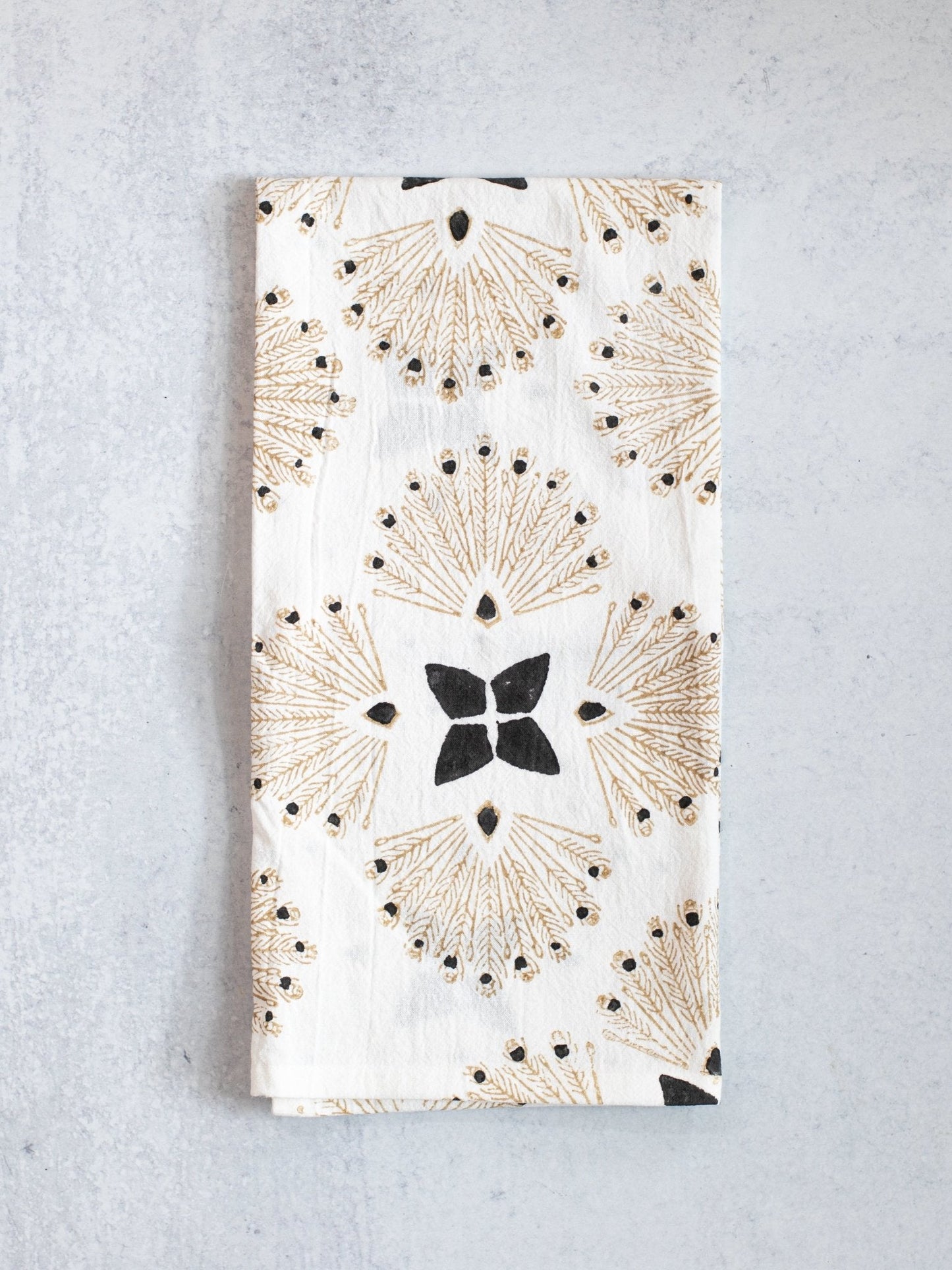 Peacock Paradise Tea Towel - Chai
